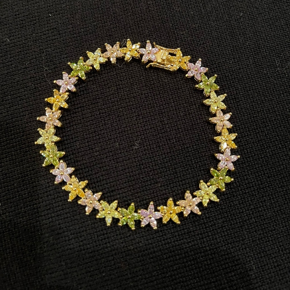 Suzanne Sommers multi pastel star sapphire bracelet